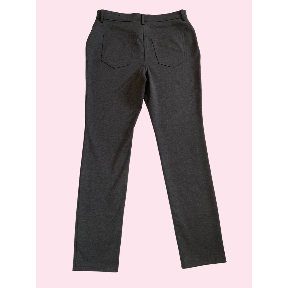 Chico's So Slimming Grey Pants, Thick Durable Slimming Knit, Ladies Small, short